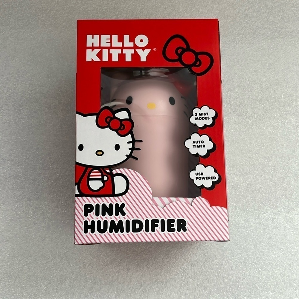 🆕 Hello Kitty Pink Humidifier USB Powered Auto Timer Two Mist Modes